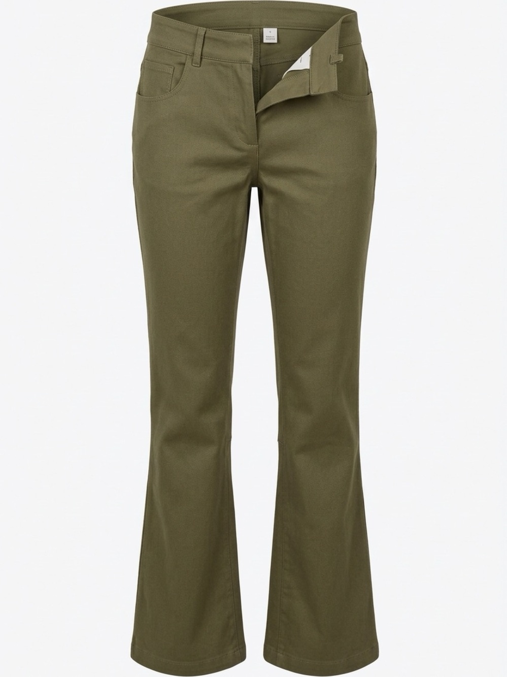 Prada Olive Green Boot-Cut Pants